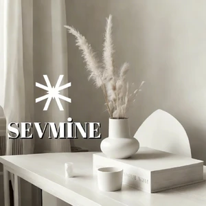 Beyaz Dekoratif Beton Lal Vazo - 15  cm  | Modern ve Şık Minimal Tasarım