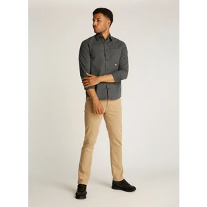 Tommy Jeans Regular Fit Antrasit Düz Erkek Gömlek DM0DM21107PT2 Tjm Reg Washed Twıll