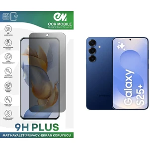 ECR MOBILE Samsung Galaxy S25+ Ekran Koruyucu Tam Uyumlu 9h Esnek Nano Kırılmayan Mat Hayalet