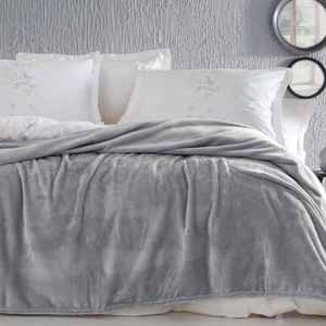 Bedding Olenna Çift Kişilik Wellsoft Battaniye - Açık Gri