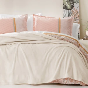 Bedding Olenna Çift Kişilik Wellsoft Battaniye - Ekru