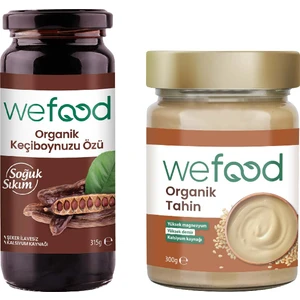 Organik Tahin 300 gr + Wefood Organik Keçiboynuzu Özü 315 gr 8683347032648