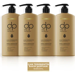 Dp Daily Perfection Şampuan Çam Terebentin 800 ml X 4 Adet