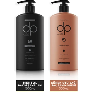 Dp Daily Perfection Şampuan Mentol 500 ml &  Saç Kremi Çörek Otu Yağı 500 ml