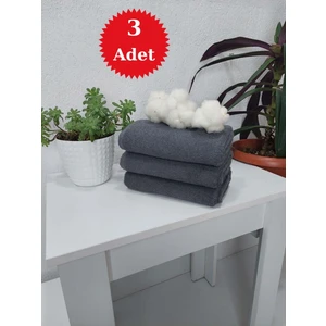 Mef Collection Berber Kuaför Havlusu Denizli Gri 50x90 cm 3'lü