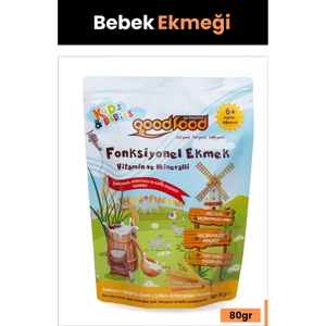 Good Food Keçi Sütlü, Keçiboynuzlu Vitamin ve Mineralli Bebek Ekmeği 80 gr - Bebek ve Çocuklara Özel