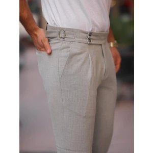 Rex Moda Old Money Kendinden Kemerli Kumaş Pantolon