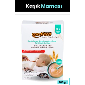 Good Food 6 Tahıllı, Sütlü, Keçiboynuzlu Kaşık Maması, 13 Vitamin & 10 Mineralli, +8 Ay , 200 g