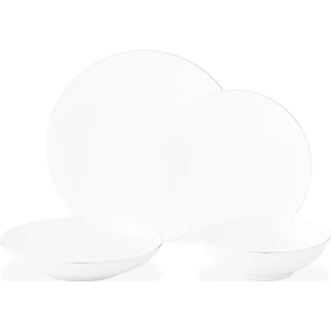 Ravello 6 Kişilik 24 Parça Yemek Takımı - Beyaz/silver