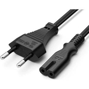 Enerji Kablosu, Ps5/ Ps4/ Ps3 2 Pinli 1.5 Metre Enerji Güç Kablosu Teyp Fişi Radyo Fişi Tv Ac En