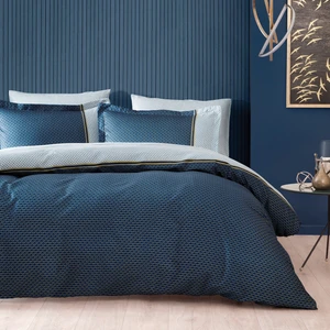 Bedding Arch Çift Kişilik Saten Nevresim Takımı - Lacivert