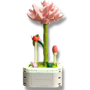 134 Parça Lotus Çiçeği Yapım Seti - Gerçekçi ve Dekoratif Yapı Oyuncağı