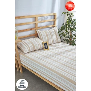 Ricco Lifes Bohem Lastikli Çarşaf Yastık Kılıfı Pamuklu (100 x 200) Tek Kişilik