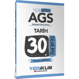 Yediiklim Yayınları   2025 Meb Ags Tarih Tamamı Çözümlü 30 Deneme