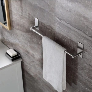 FH Design Home Paslanmaz Çelik Yapışkanlı Havluluk 40 cm Anında Kolay Montaj Vida Yok!