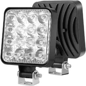 16 LED 12-24 Volt Beyaz Spot Far Oto Çalışma Lambası Atv Kamyon Tır Traktör Offroad