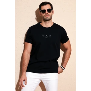 Pamuklu Slim Fit Bisiklet Yaka T Shirt Erkek T SHİRT 541FOLLOW