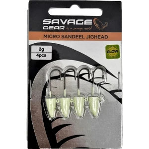 Savage Gear Sg Lrf Micro Sandeel Jighead 3gr #8 4AD Glow