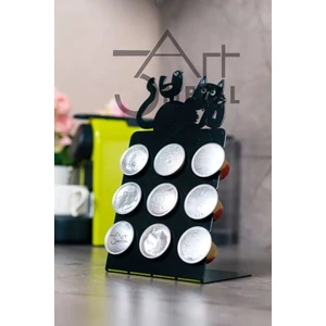 3Art Metal Mutfağınız İçin Şık ve Pratik N-Espresso Kapsül tutacağı - Metal Kapsül Tutacağı - Kapsül Askısı