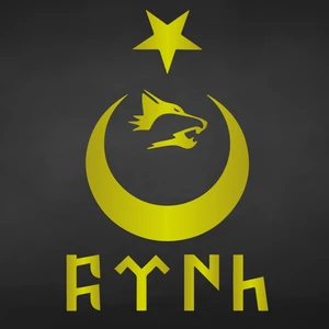 Ay Yıldız Kurt Sticker Göktürkçe Türk Sticker Ay Yıldız Sticker