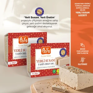 Gurme Yerli Susam Sade Tahin Helvası 300 G x 2 Adet