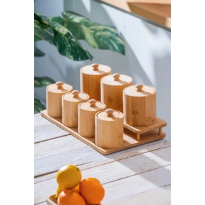 Bambu Standlı 7’Li Baharat Takımı
