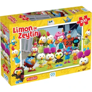 Ca Games Limon ile Zeytin Lisanslı 200 Parça 33X48CM Çocuk Puzzle Yapboz Serisi