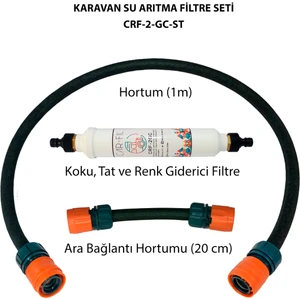 Tat Koku ve Renk Giderici Karavan Su Arıtma Filtre Seti-Crf-2gc-St