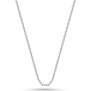 Silvera Telkari 925 Ayar Gümüş Kolye Zinciri Rodyumlu 45 cm Forse Gümüş Zincir ST001