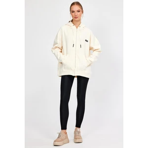 Alexander Gardi Alexandergardı Fermuarlı Kapüşonlu Oversize Sweatshirt (B22-75300)
