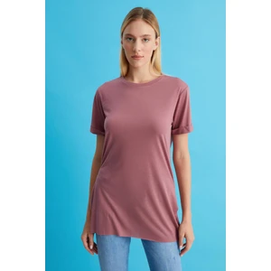 Alexander Gardi Bisiklet Yaka Yanı Yırtmaçlı T-Shirt (B22-23800)