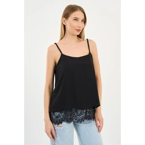 Alexander Gardi Ucu Dantelli Askılı Bluz (ARTNR5473)