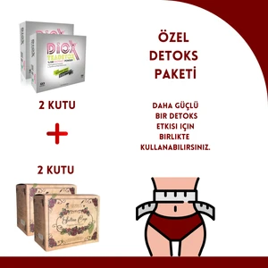 Diox ve Sultan Çayı Bitkisel Detoks Paketi 2 Şer Kutu