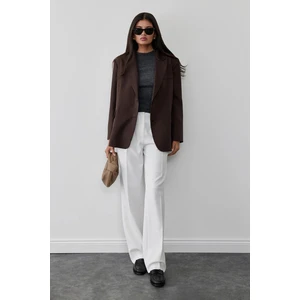 Suud Collection Koyu Kahve Maskülen Blazer Ceket