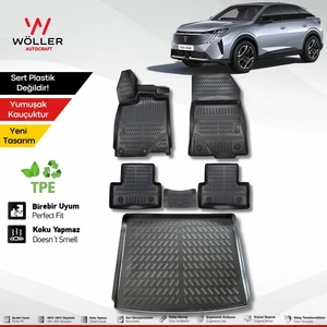 Peugeot Yeni 3008 Paspas Bagaj Havuzu Set Hybrid 2024 Sonrası Uyumlu 3D Wöller Ultraflex Set