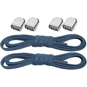 Akıllı Kilitli Ayarlanabilir Lacivert 6 mm Lastik Pratik Bağcık 1 Çift