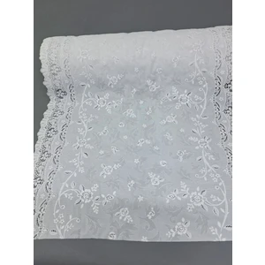 Başak Ev Tekstili Pvc Küpür Dantel Raf ve Dolap Örtüsü Runner Beyaz