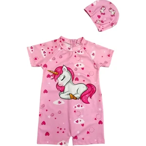 Arya Nisa Kids Kızçocuk Unicorn Baskılı Mayo Bone Takım