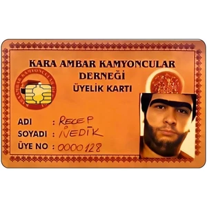 Major Selection Kara Ambar Kamyoncular Derneği Kredi Kartı Kaplama & Sticker