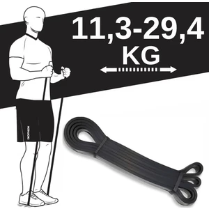 Powerband Direnç Lastiği ve Egzersiz Bandı Siyah Medium 208CMX21MMX4.5MM