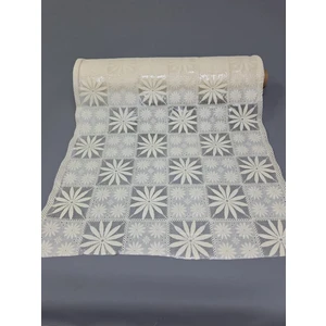 Başak Ev Tekstili Pvc Küpür Dantel Raf ve Dolap Örtüsü Runner Krem