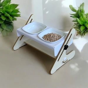 Pati Homes Kedi Mama Su Kabı Yükseklik Açı Ayarlı