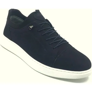 Içi Dışı Deri Rahat Erkek Günlük Yazlık Streçli Ayakkabı 40-44 Siyah Beyaz