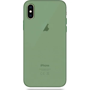 Apple iPhone Xs Max Transparent Slim Case Yeşil