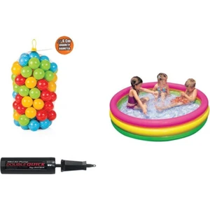 3 Boğumlu Sunset Havuz 114X25 CM+100 Adet Top+ Pompa