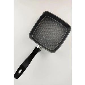 Mini Granit Sos ve Omlet Tavası – Yapışmaz Dayanıklı Pişirme Tavası (Kare, 12 Cm)