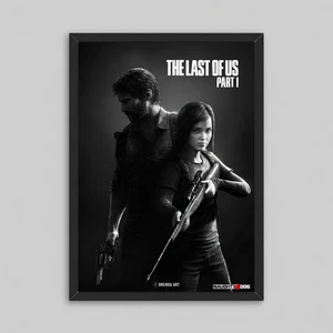 The Last Of Us Part 1 Game Çerçeveli Oyun Poster Tablosu Ellie Joel Miller