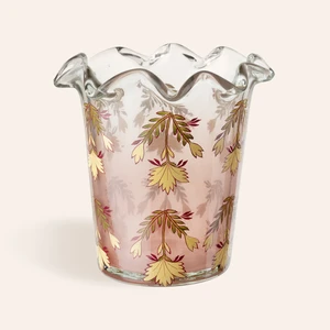 Aravalı Cam Dekoratif Kase 13X13X15 cm Sarı