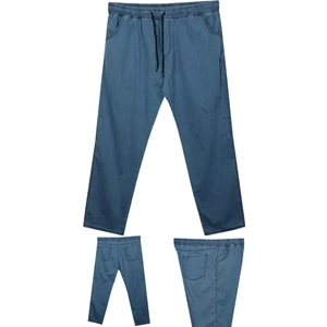 Maruf Shop Erkek Büyük Beden 100-180 Kilo Arası İçin Uygun Bağcıklı Likralı Boru Paça Kot Pantolon