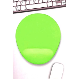 Bilek Destekli Mousepad - Kaymaz Mouse Ped - Fare Pedi - Oval Mouse Altlığı - Oval Mousepad - Fıstık Yeşili Mouseped